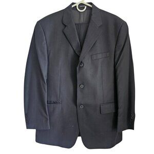 DKNY Men's 2 Piece Black Suit